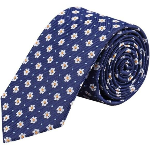 Mens Skinny Tie Set 4 Pack Slim Neckties Formal Wedding Business Ties Gift - Picture 5 of 7